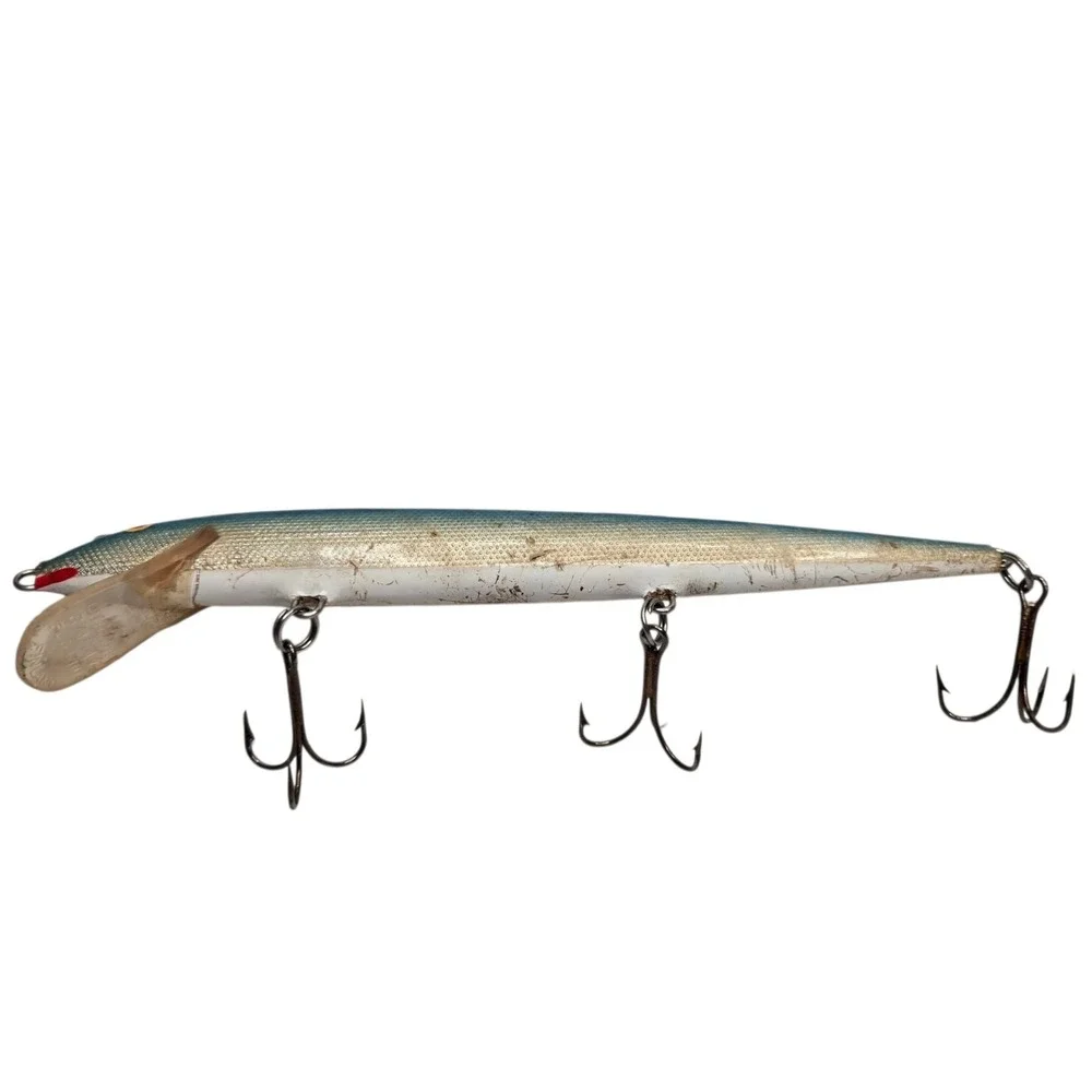 Vintage RAPALA Original Floating F-18 Fishing Lure in Blue